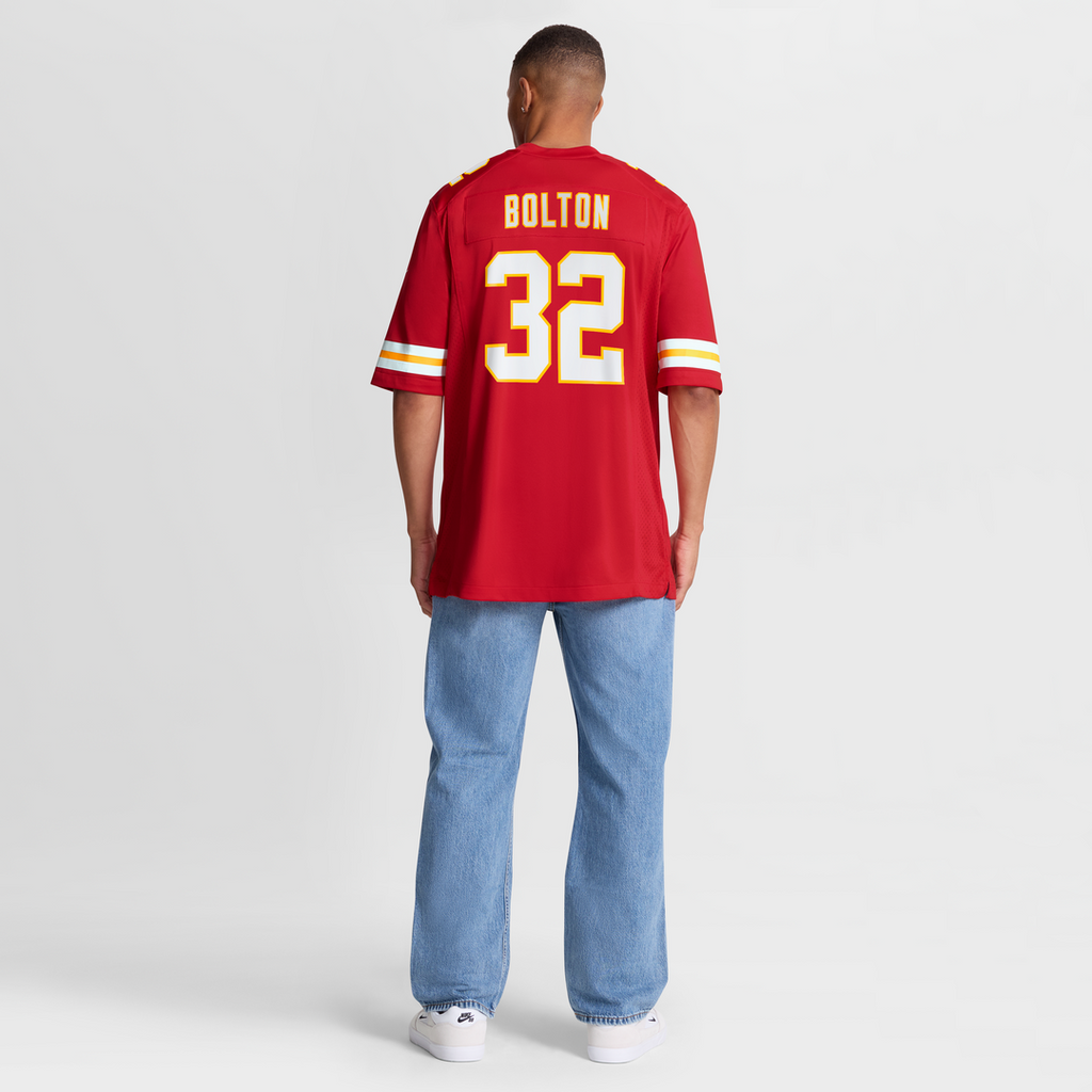 Men's Nike Kansas City Chiefs Nick Bolton Red Game NFL Jersey