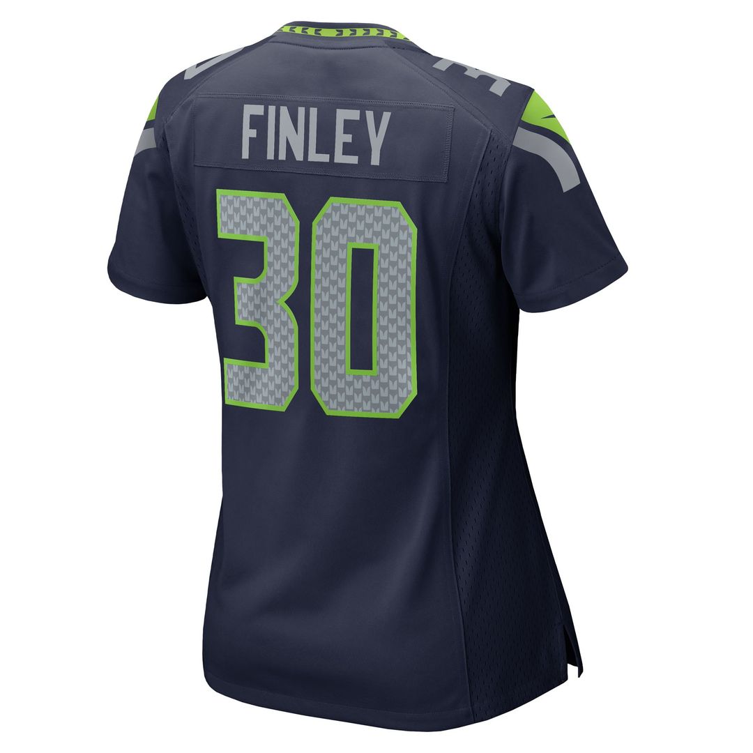 Women's Nike Seattle Seahawks AJ Finley College Navy Team Game NFL Jersey
