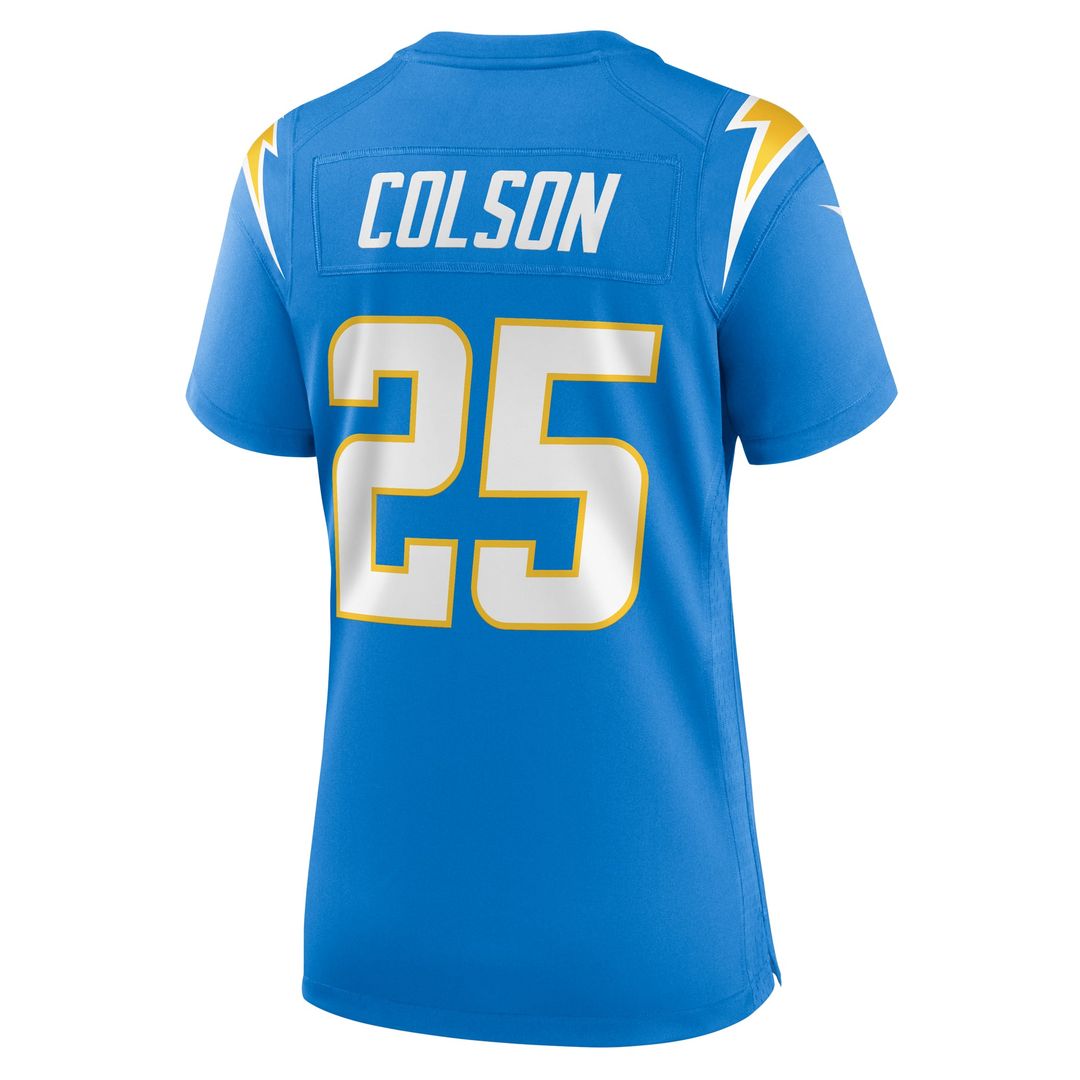 Women's Nike Los Angeles Chargers Junior Colson Powder Blue Game NFL Jersey