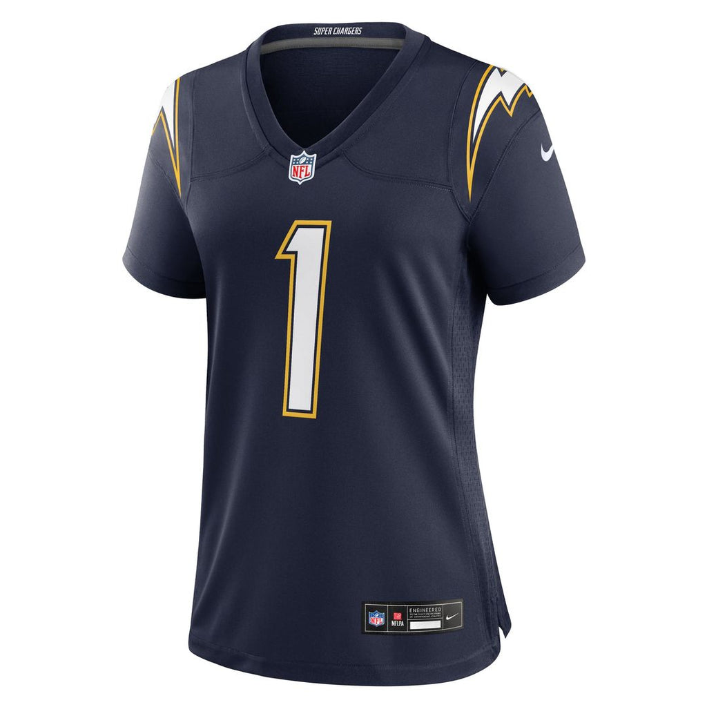 Women's Nike Los Angeles Chargers Quentin Johnston Gold Alternate Charger Power Game NFL Jersey