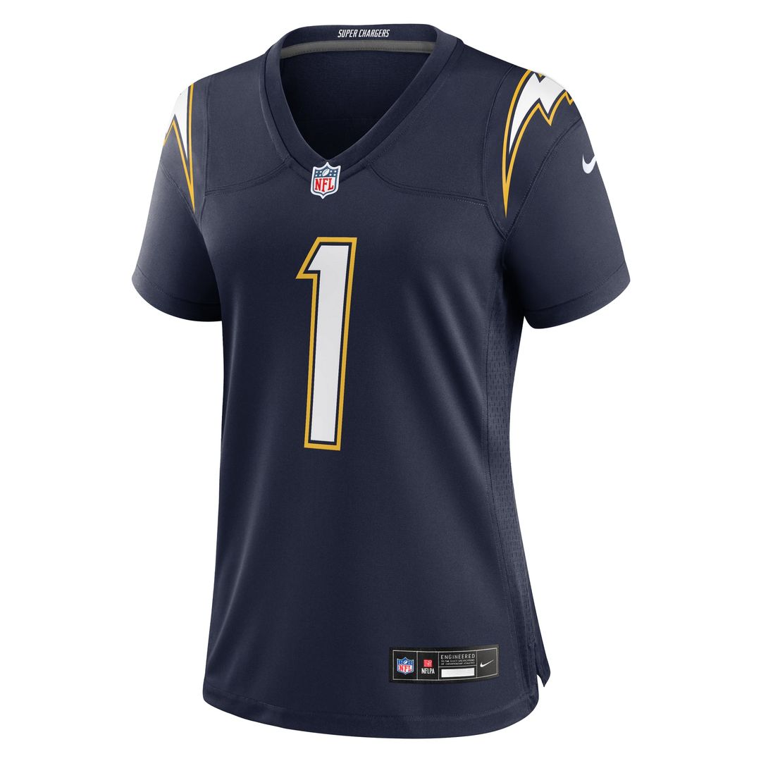 Women's Nike Los Angeles Chargers Quentin Johnston Gold Alternate Charger Power Game NFL Jersey