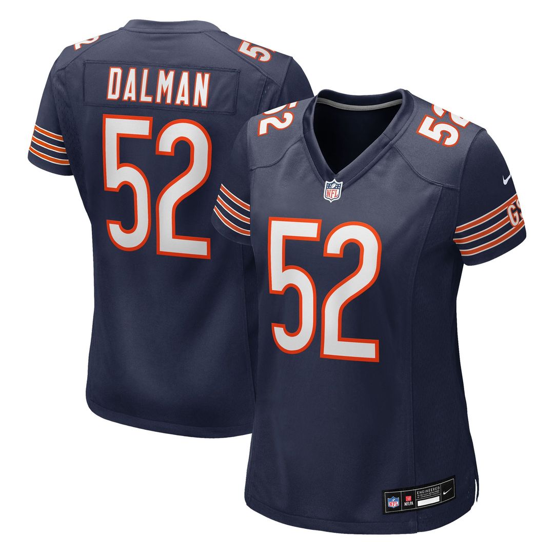 Women's Nike Chicago Bears Drew Dalman Navy Team Game NFL Jersey