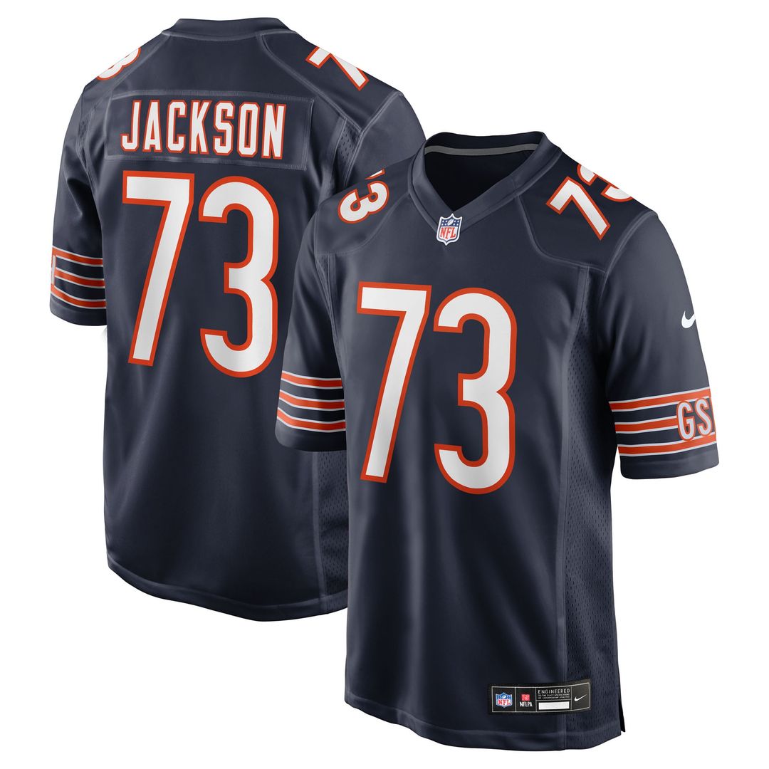 Men's Nike Chicago Bears Jonah Jackson Navy Team Game NFL Jersey