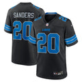 Men's Nike Detroit Lions Barry Sanders Black 2nd Alternate Retired Player Game NFL Jersey