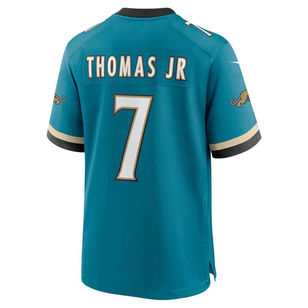 Men's Nike Jacksonville Jaguars Brian Thomas Jr. Teal Alternate Game NFL Jersey