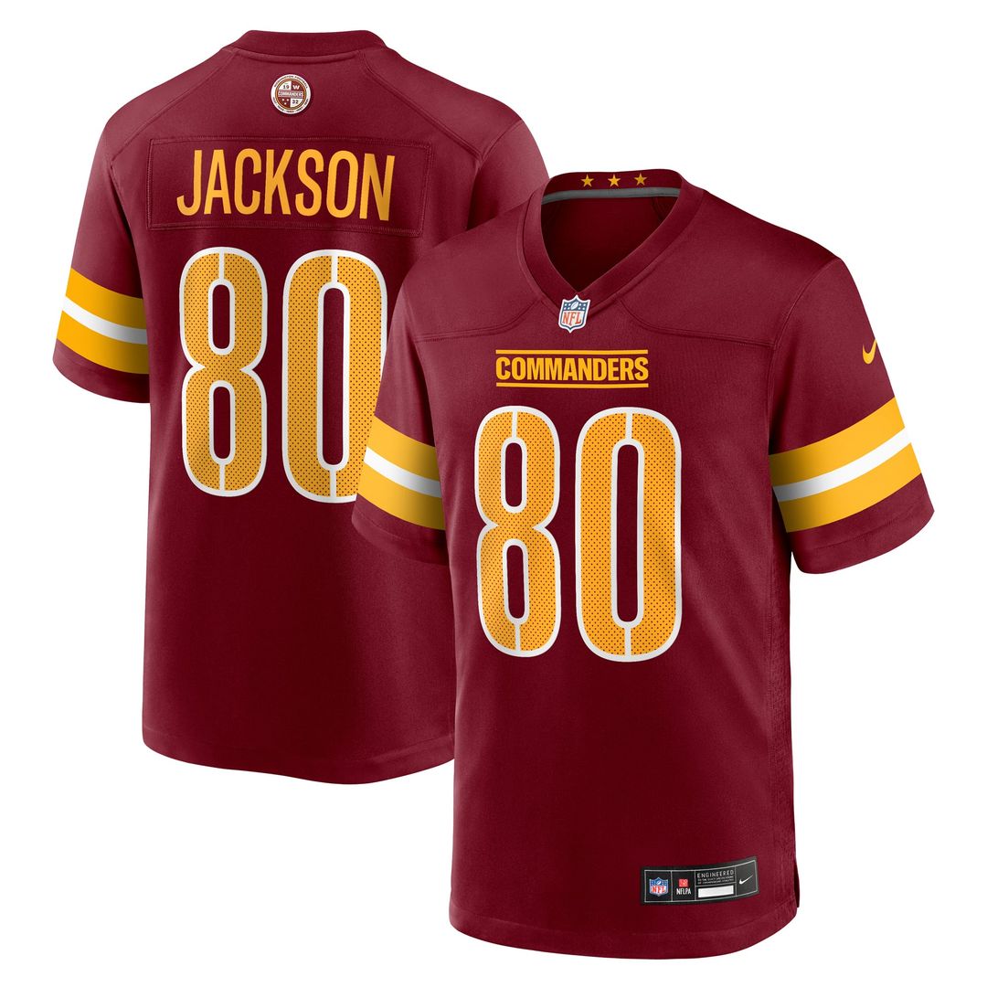 Men's Nike Washington Commanders Tyree Jackson Burgundy Team Game NFL Jersey