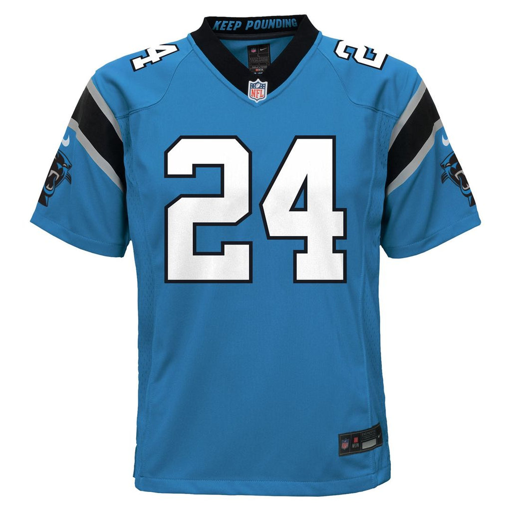 Youth Nike Carolina Panthers Jonathon Brooks Blue Game NFL Jersey