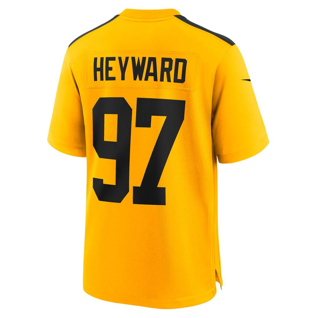 Men's Nike Pittsburgh Steelers Cameron Heyward Gold Alternate 1933 Throwback Game NFL Jersey