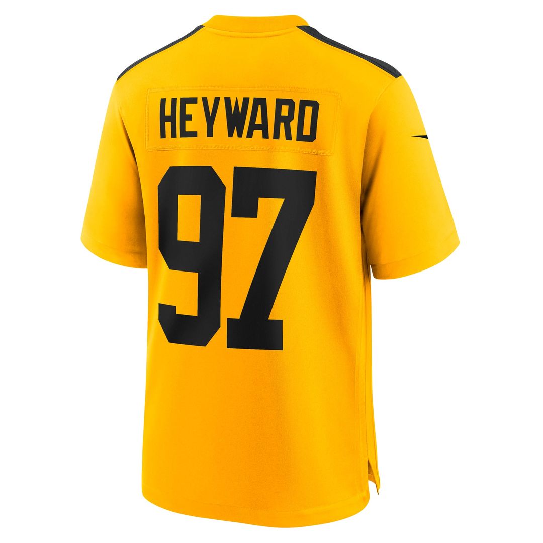 Men's Nike Pittsburgh Steelers Cameron Heyward Gold Alternate 1933 Throwback Game NFL Jersey