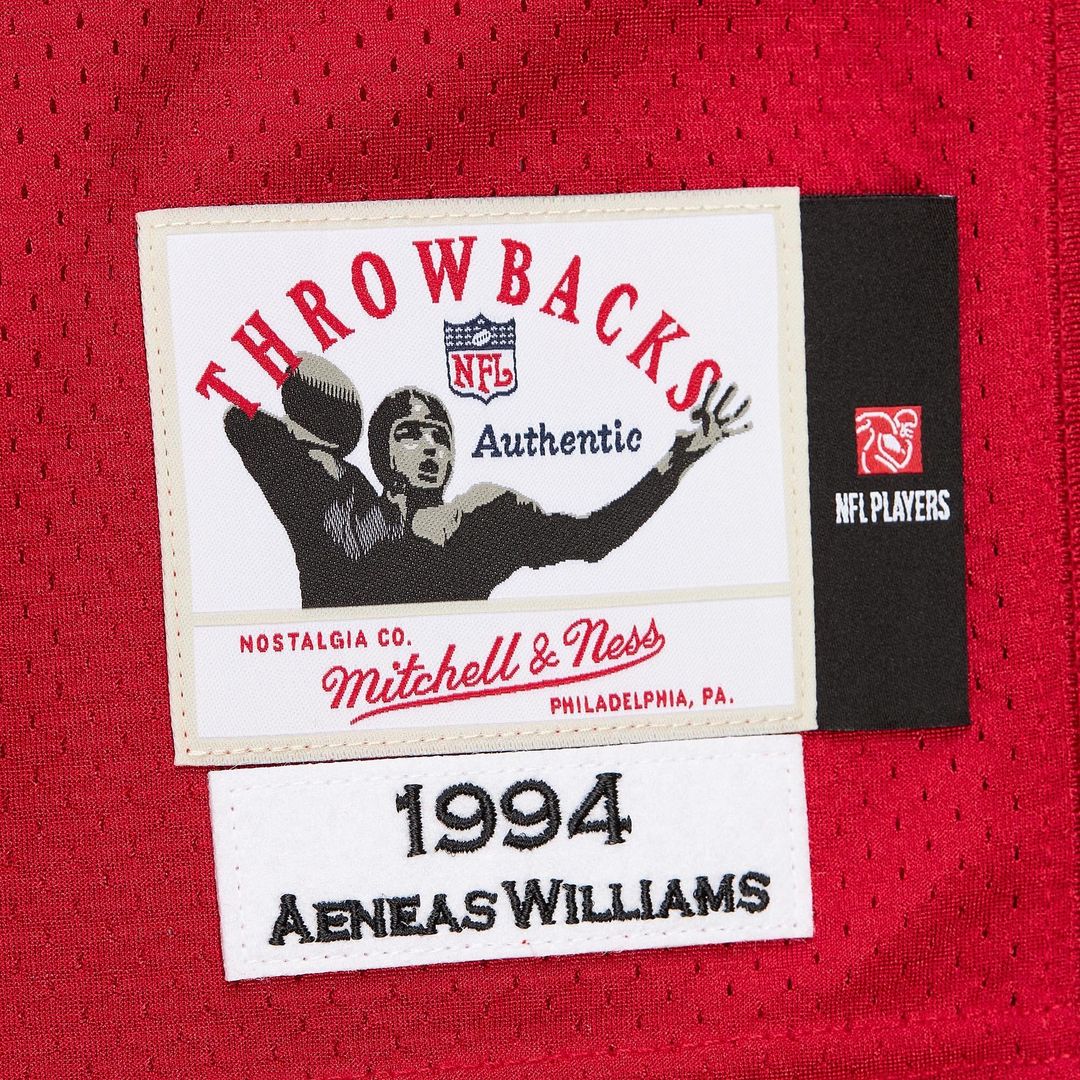 Men's Mitchell & Ness Arizona Cardinals Aeneas Williams Cardinal 1994 Authentic Throwback Retired Player NFL Jersey