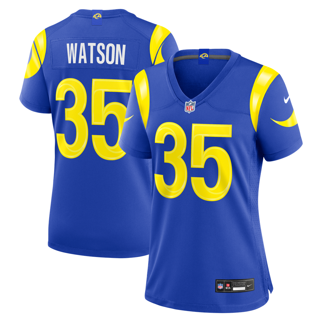 Women's Nike Los Angeles Rams Jaylen Watson Royal Team Game NFL Jersey