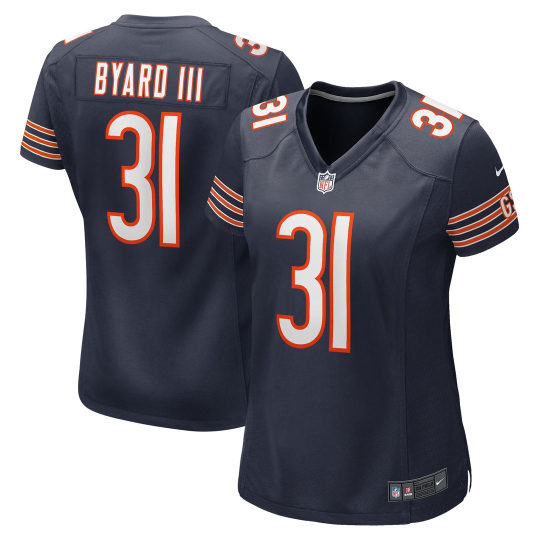 Women's Nike Chicago Bears Kevin Byard III Navy Game NFL Jersey