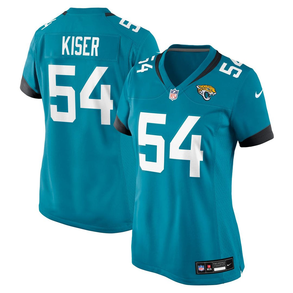 Women's Nike Jacksonville Jaguars Jack Kiser Teal Team Game NFL Jersey