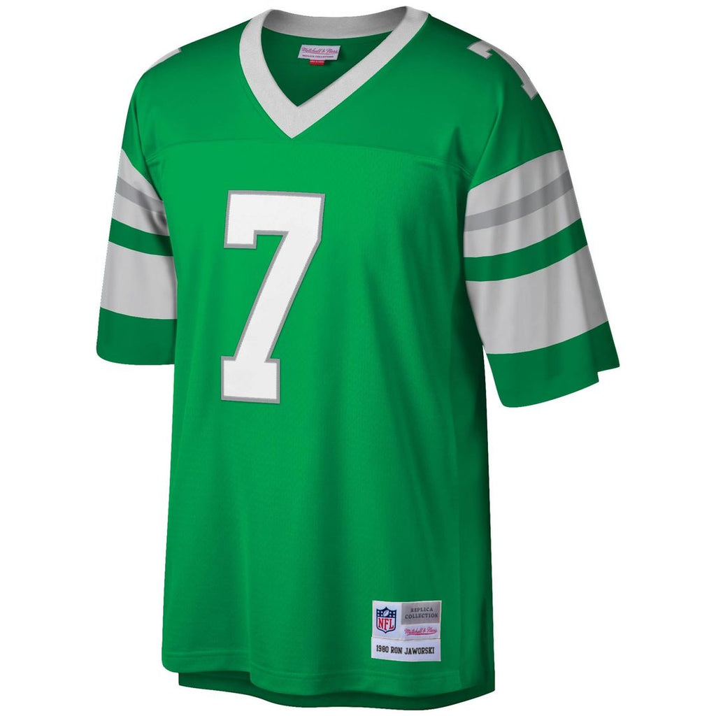 Men's Mitchell & Ness Philadelphia Eagles Ron Jaworski Kelly Green Legacy Replica NFL Jersey