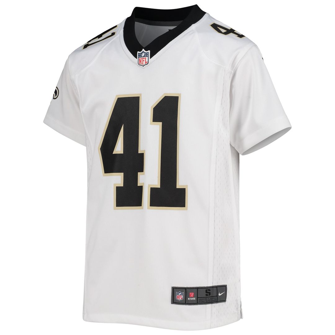 Youth Nike New Orleans Saints Alvin Kamara White Game NFL Jersey