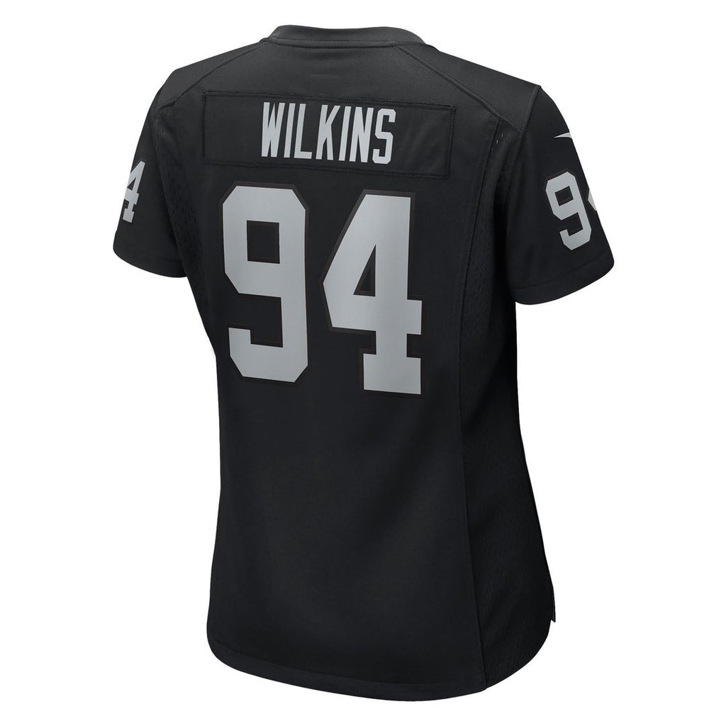 Women's Nike Las Vegas Raiders Christian Wilkins Black Team Game NFL Jersey