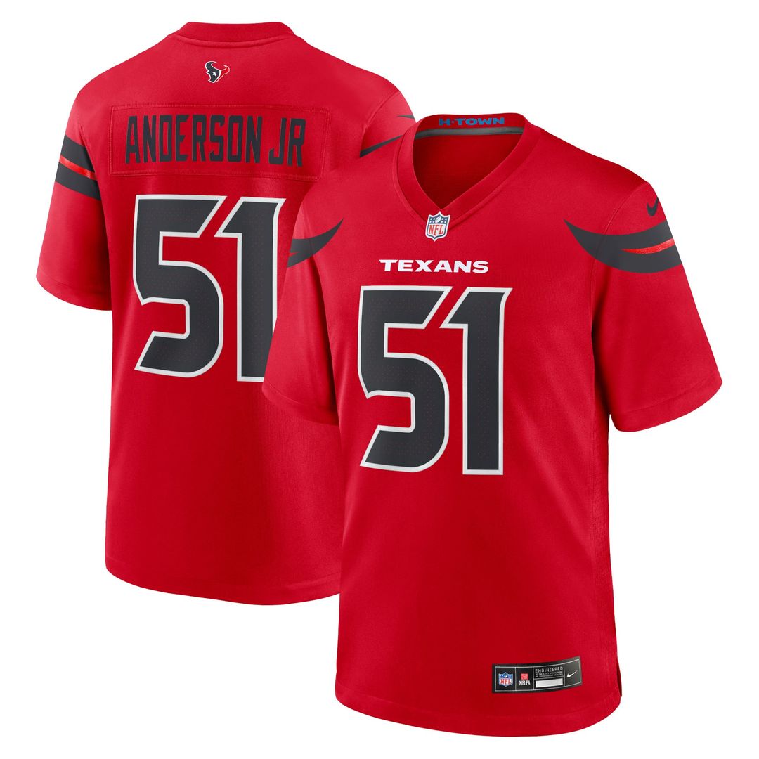 Men's Nike Houston Texans Will Anderson Jr. Navy Alternate Game NFL Jersey