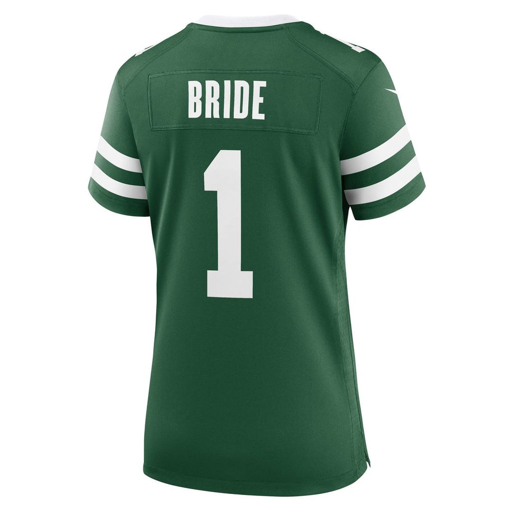 Women's Nike New York Jets Number 1 Bride Legacy Green Game NFL Jersey