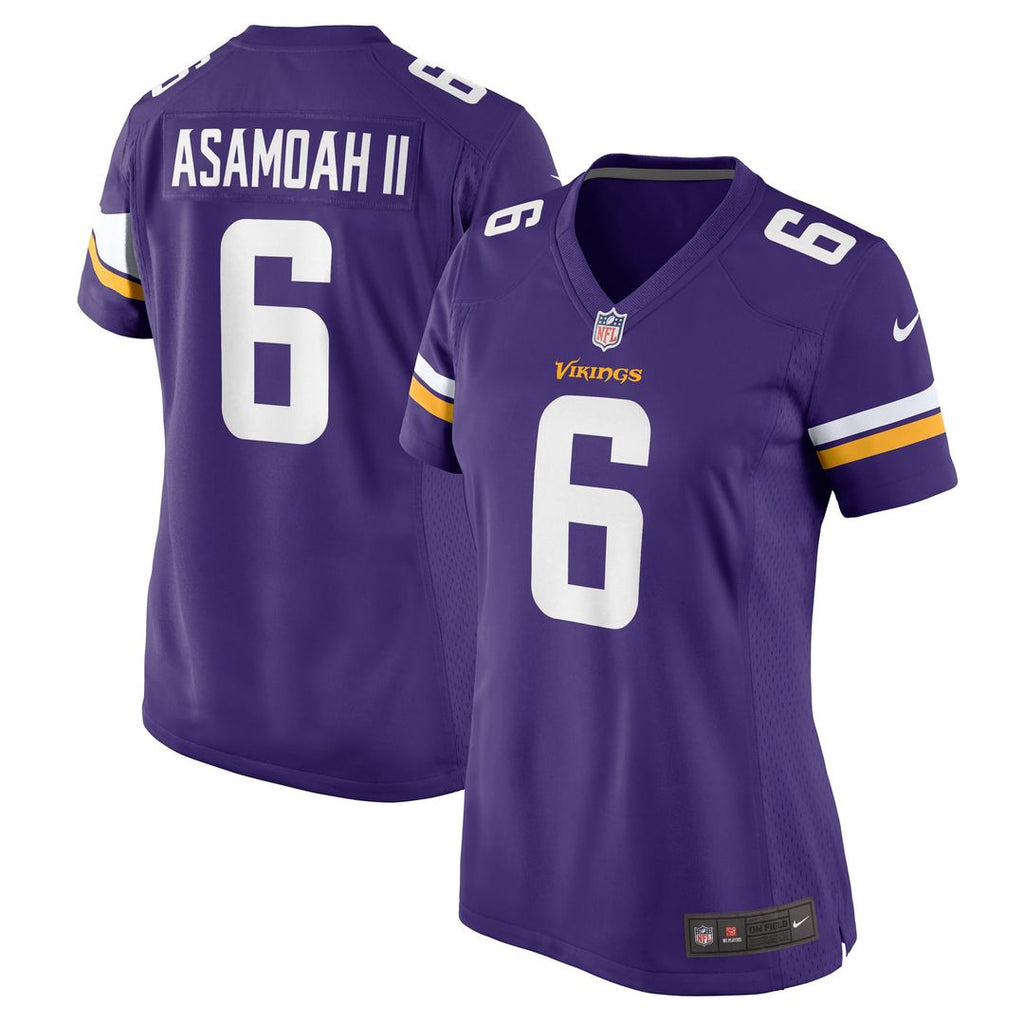 Women's Nike Minnesota Vikings Brian Asamoah II Purple Game NFL Jersey
