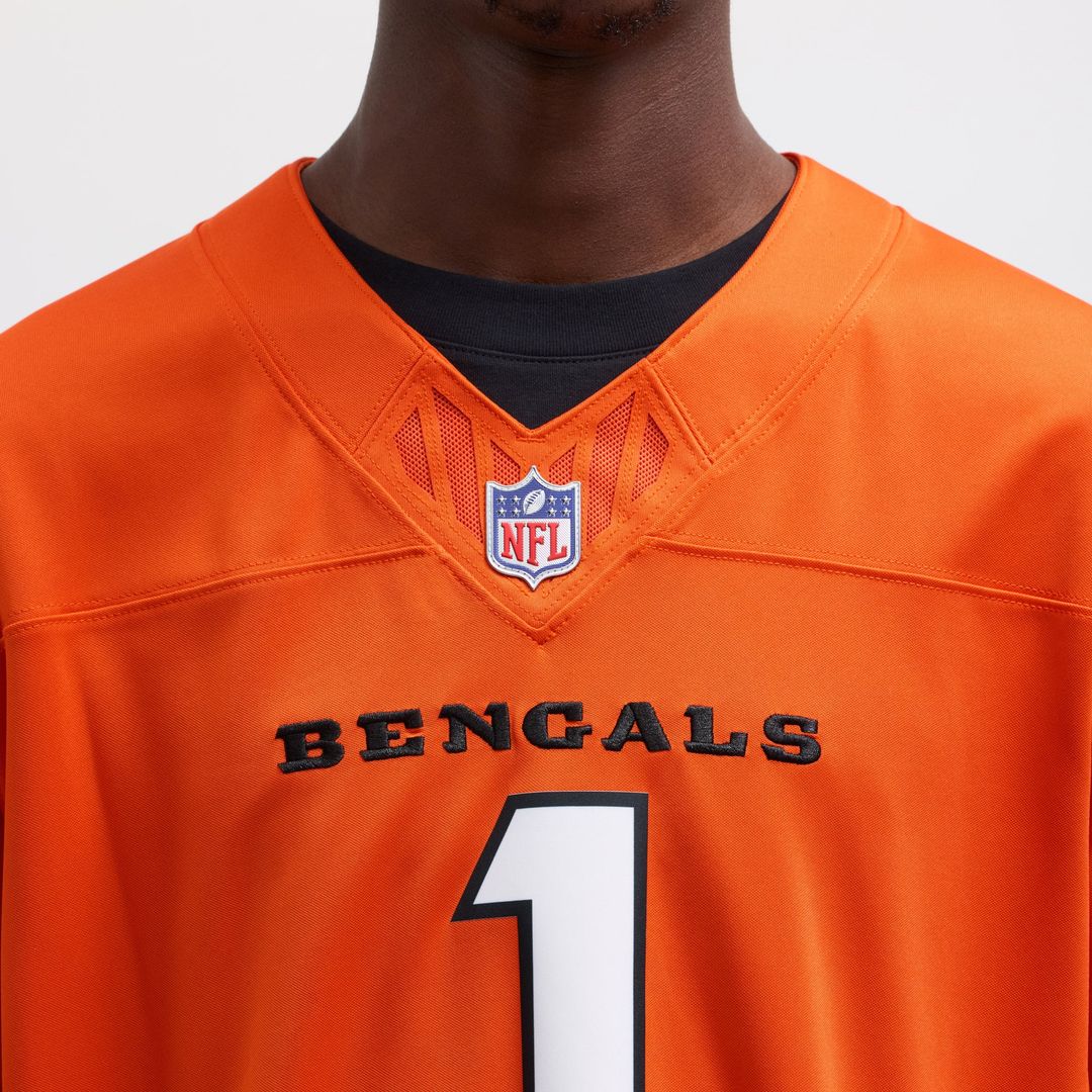 Men's Nike Cincinnati Bengals Ja'Marr Chase Orange Vapor F.U.S.E. Limited NFL Jersey