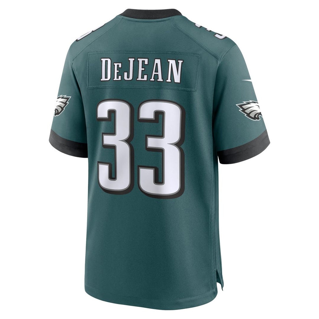 Men's Nike Philadelphia Eagles Cooper DeJean Black Alternate Player Game NFL Jersey