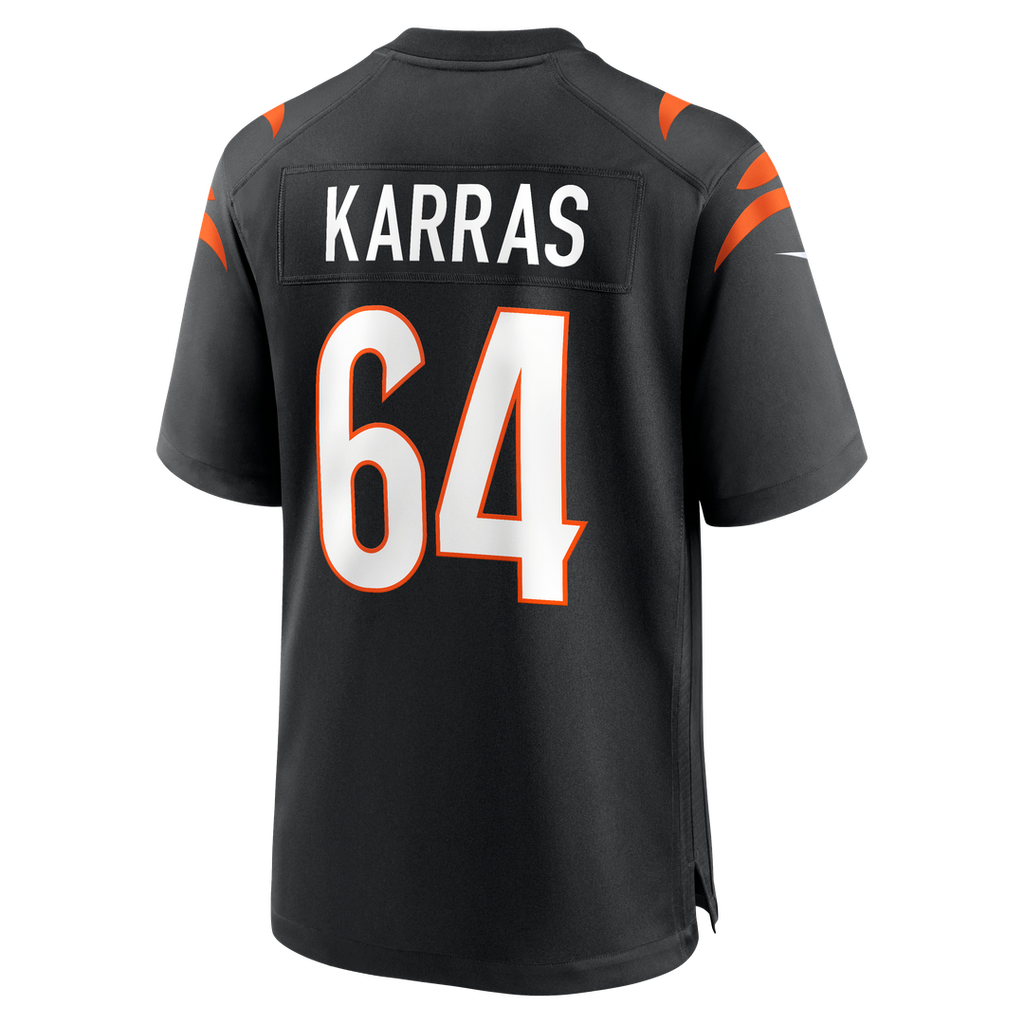 Men's Nike Cincinnati Bengals Ted Karras Black Game Player NFL Jersey