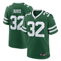 Men's Nike New York Jets Isaiah Davis Legacy Green Team Game NFL Jersey