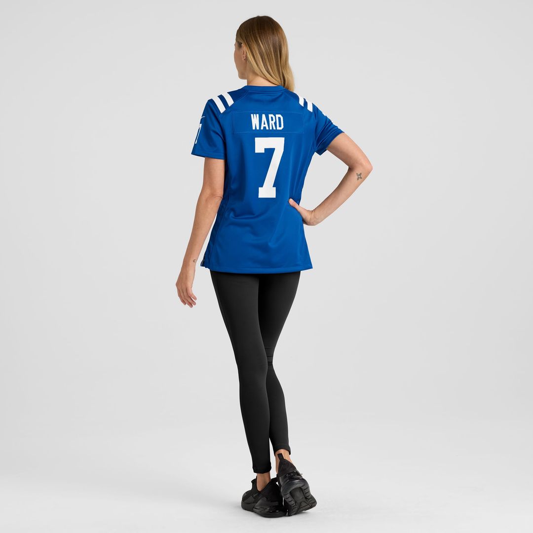 Women's Nike Indianapolis Colts Charvarius Ward Royal Team Game NFL Jersey