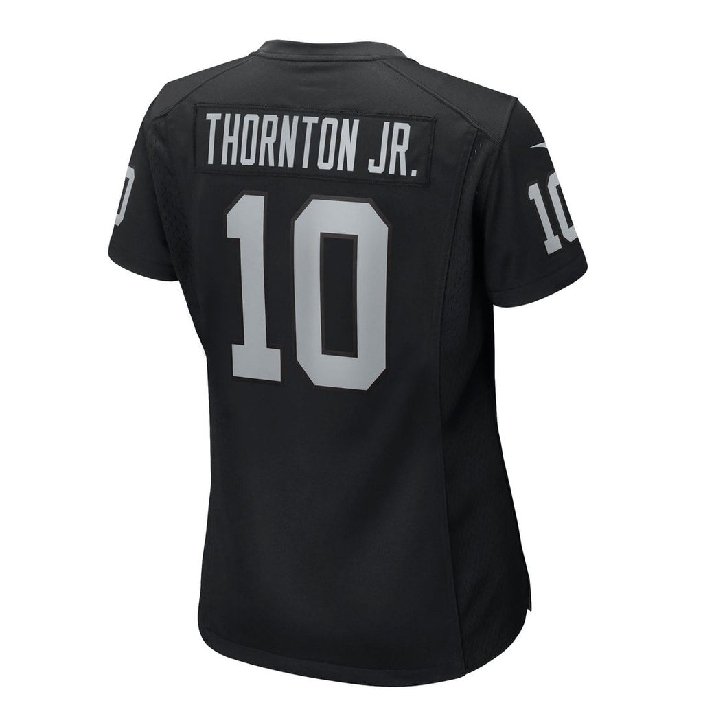 Women's Nike Las Vegas Raiders Dont'e Thornton Jr. Black Team Game NFL Jersey