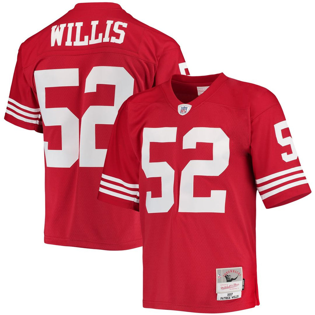 Men's Mitchell & Ness San Francisco 49ers Patrick Willis Scarlet Legacy Replica NFL Jersey