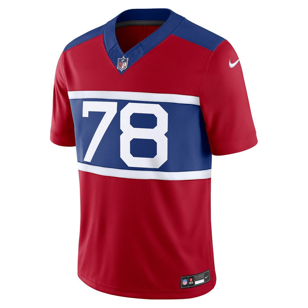 Men's Nike New York Giants Andrew Thomas Century Red Alternate Vapor F.U.S.E. Limited NFL Jersey