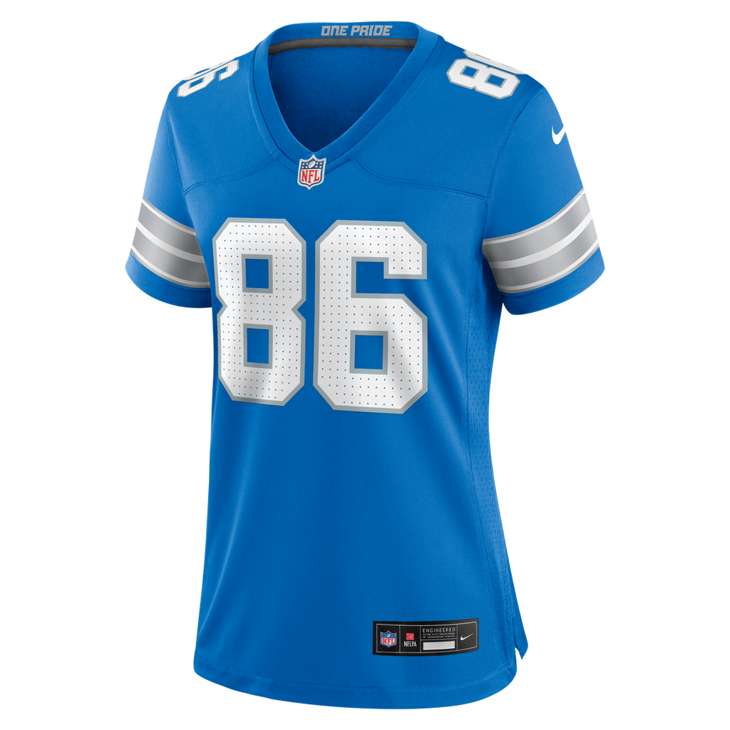 Women's Nike Detroit Lions Anthony Firkser Blue Team Game NFL Jersey