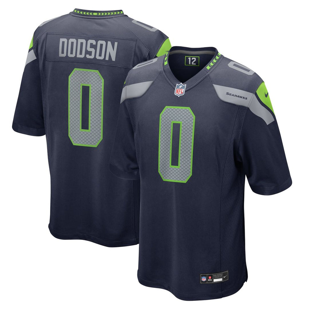 Men's Nike Seattle Seahawks Tyrel Dodson College Navy Game NFL Jersey