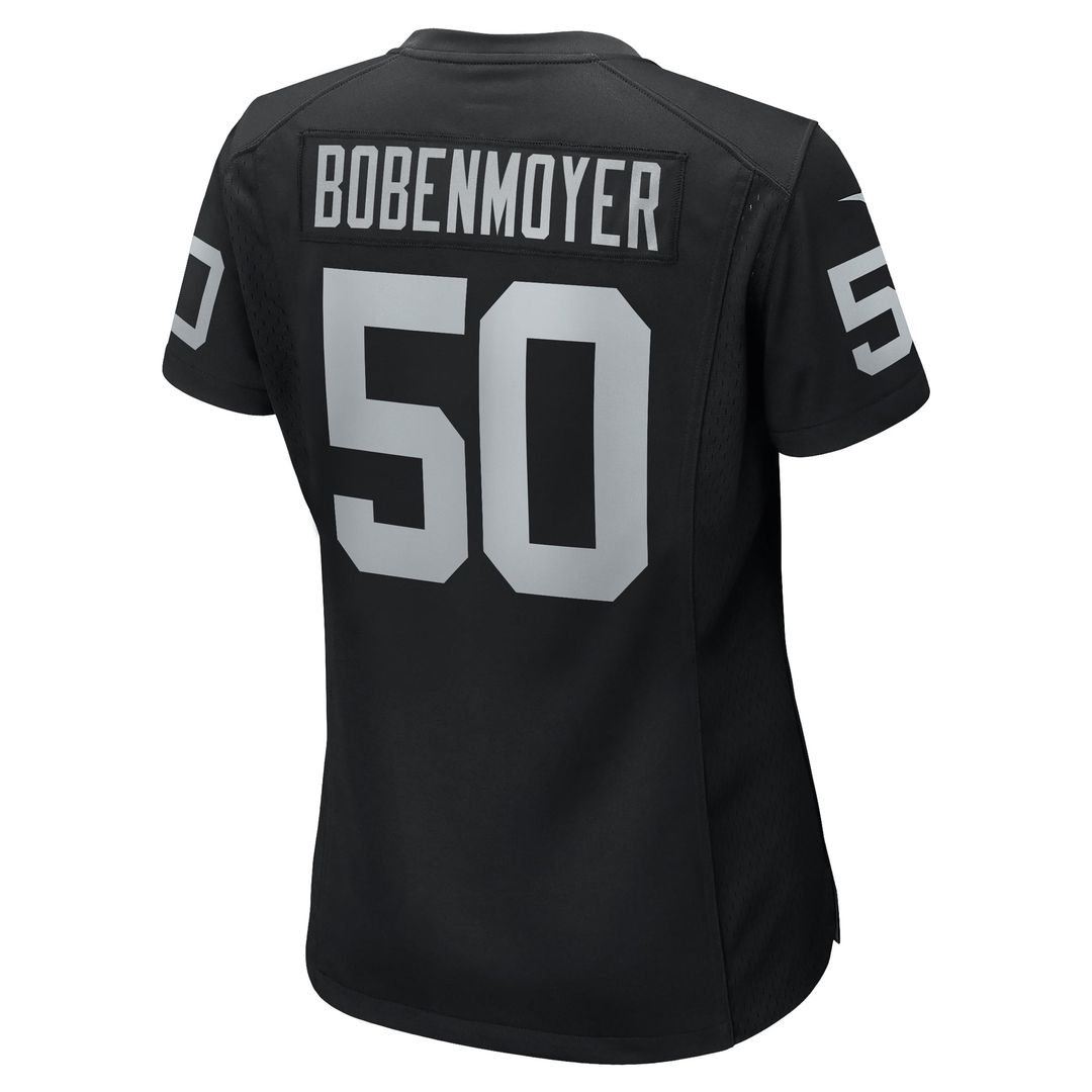 Women's Nike Las Vegas Raiders Jacob Bobenmoyer Black Game Player NFL Jersey