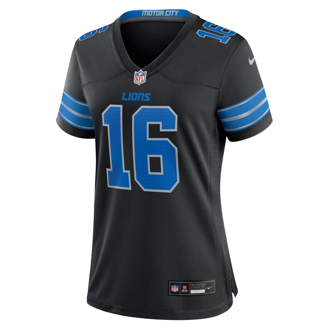 Women's Nike Detroit Lions Jared Goff Blue Game NFL Jersey