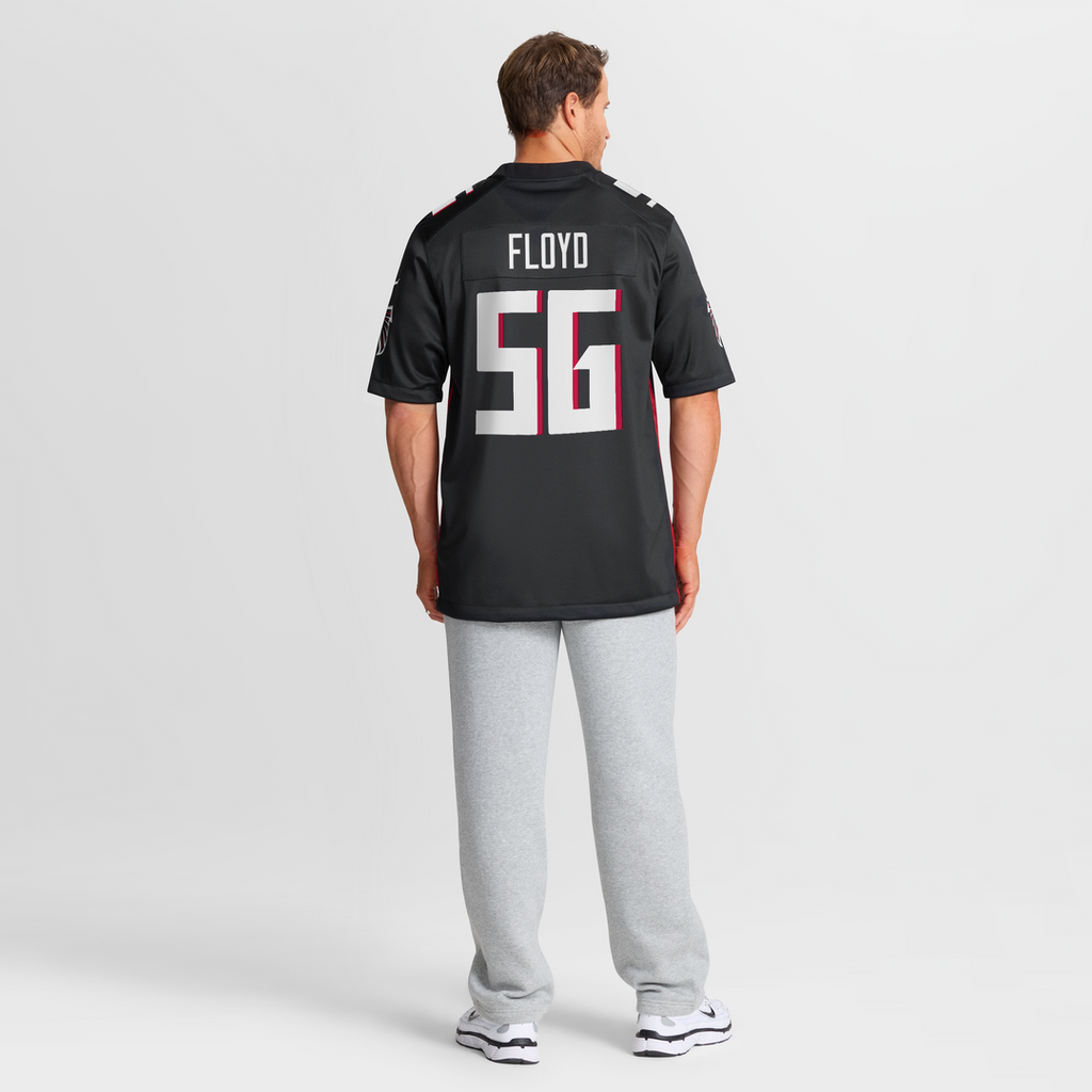 Men's Nike Atlanta Falcons Leonard Floyd Black Team Game NFL Jersey