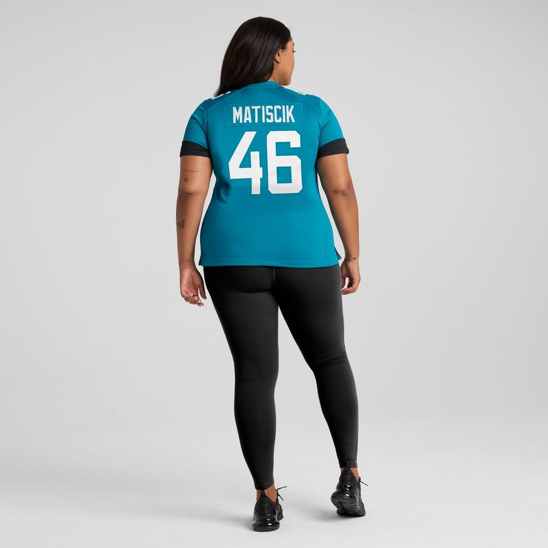 Women's Nike Jacksonville Jaguars Ross Matiscik Teal Game NFL Jersey