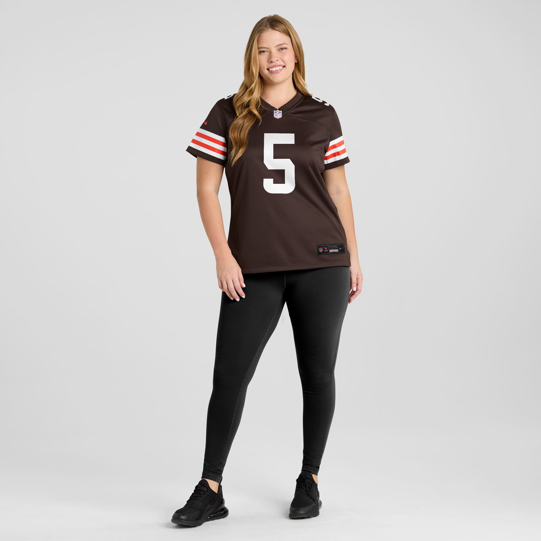 Women's Nike Cleveland Browns Quincy Williams Brown Team Game NFL Jersey
