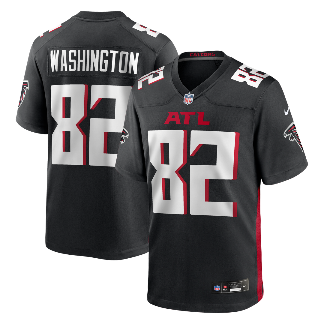 Men's Nike Atlanta Falcons Casey Washington Black Team Game NFL Jersey