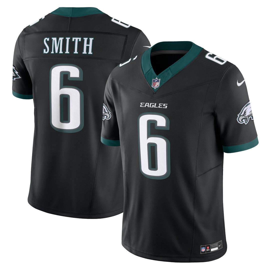 Men's Nike Philadelphia Eagles DeVonta Smith Black Alternate Vapor F.U.S.E. Limited NFL Jersey