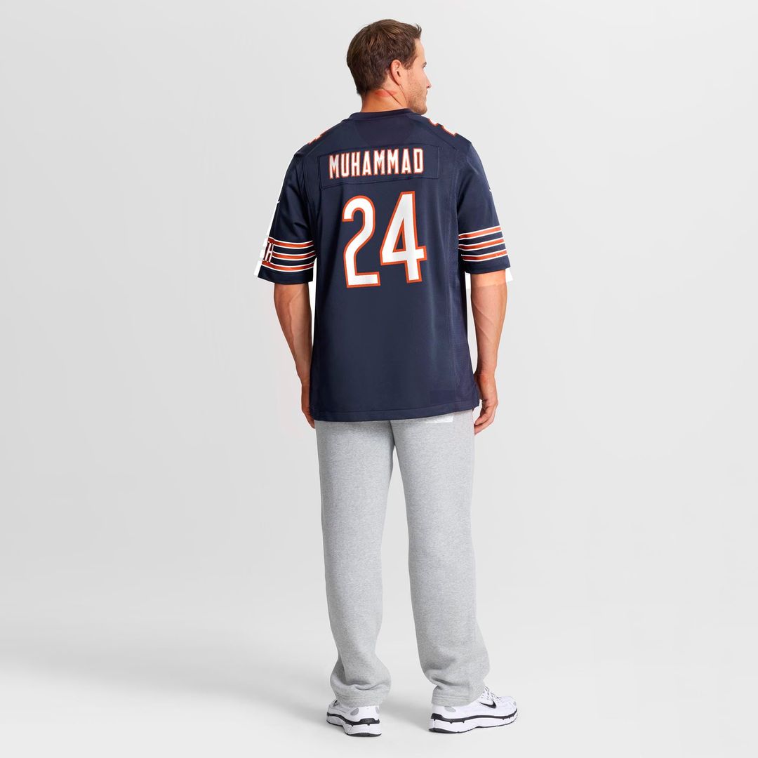 Men's Nike Chicago Bears Malik Muhammad Navy Team Game NFL Jersey