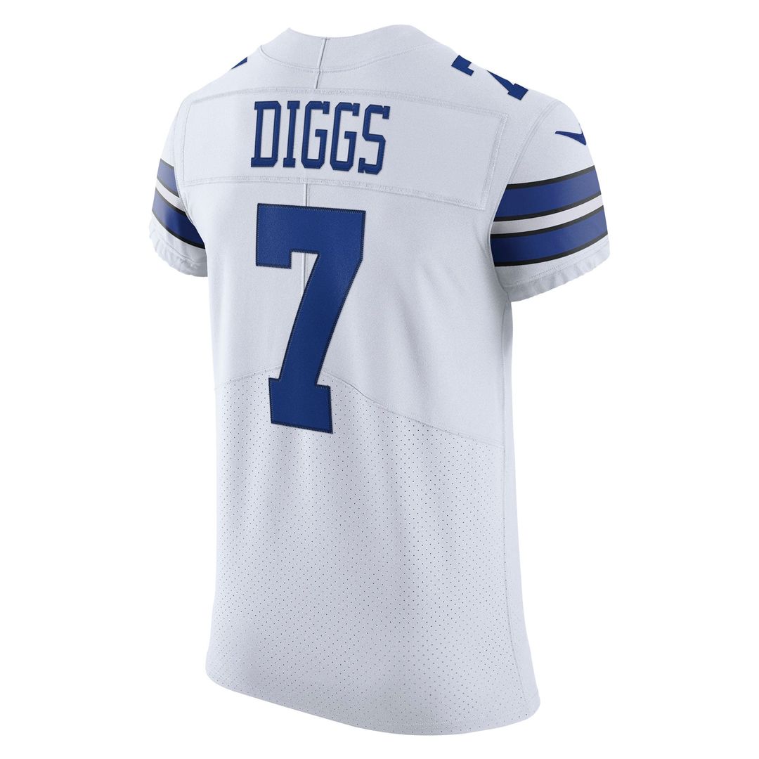 Men's Nike Dallas Cowboys Trevon Diggs White Vapor Elite NFL Jersey