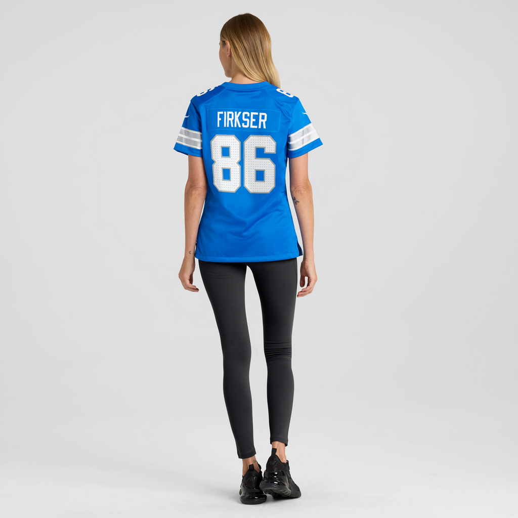 Women's Nike Detroit Lions Anthony Firkser Blue Team Game NFL Jersey