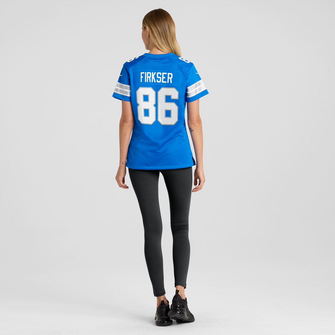 Women's Nike Detroit Lions Anthony Firkser Blue Team Game NFL Jersey