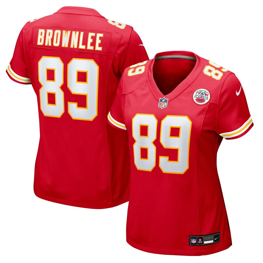 Women's Nike Kansas City Chiefs Jason Brownlee Red Team Game NFL Jersey