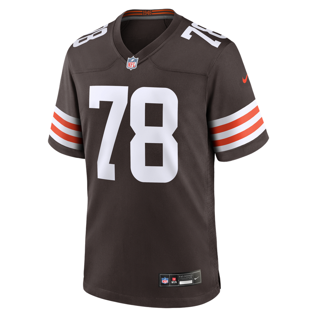 Men's Nike Cleveland Browns Jack Conklin Brown Game Player NFL Jersey
