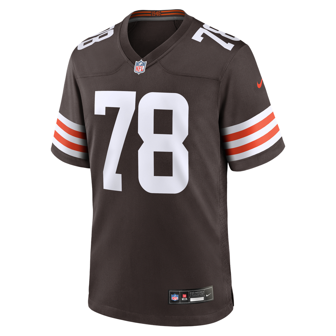 Men's Nike Cleveland Browns Jack Conklin Brown Game Player NFL Jersey