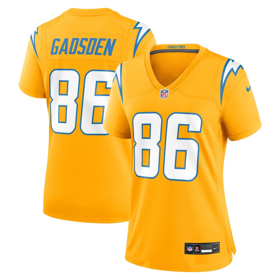 Women's Nike Los Angeles Chargers Oronde Gadsden Navy Alternate 2 Super Chargers Game NFL Jersey
