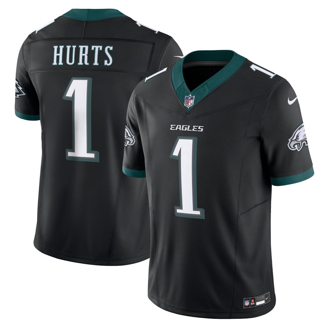 Men's Nike Philadelphia Eagles Jalen Hurts Midnight Green Vapor F.U.S.E. Limited NFL Jersey