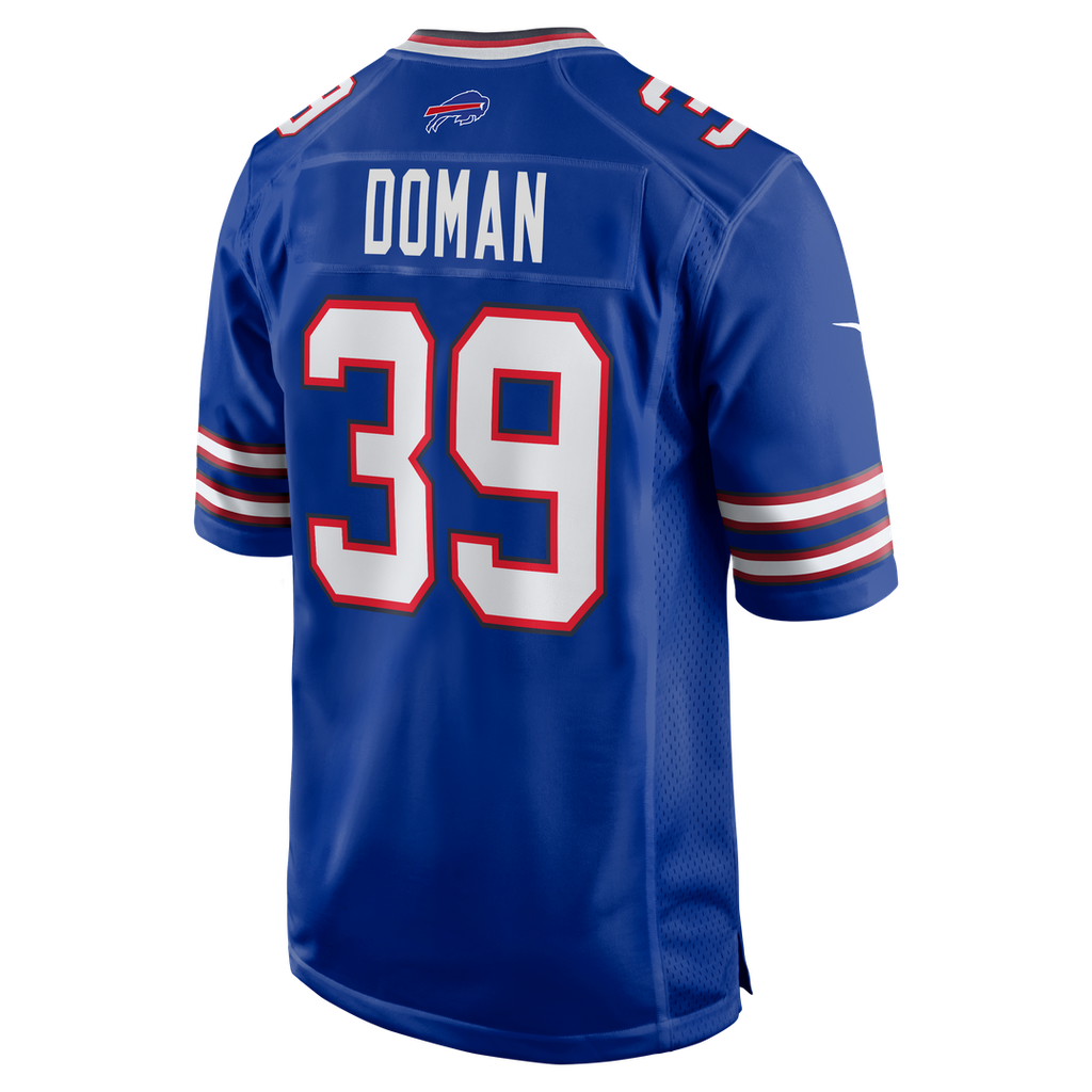 Men's Nike Buffalo Bills Tommy Doman Royal Team Game NFL Jersey